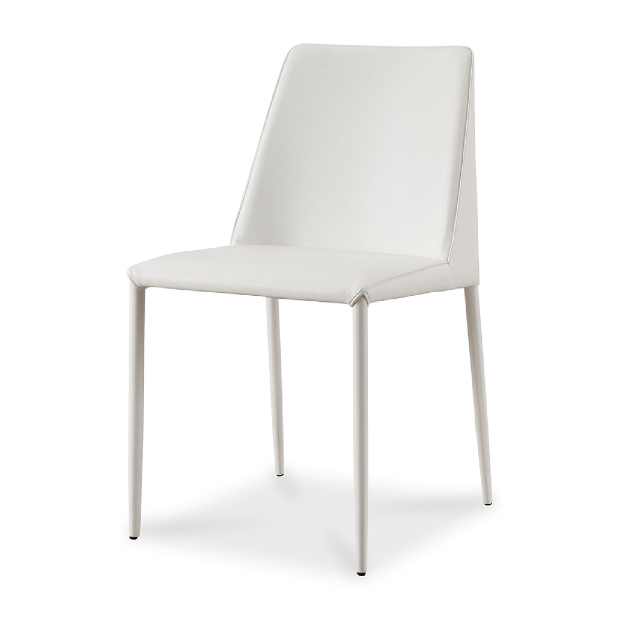 Modern European furniture - Minimalist Vegan Leather Dining Chairs (2) - www.oroa.com