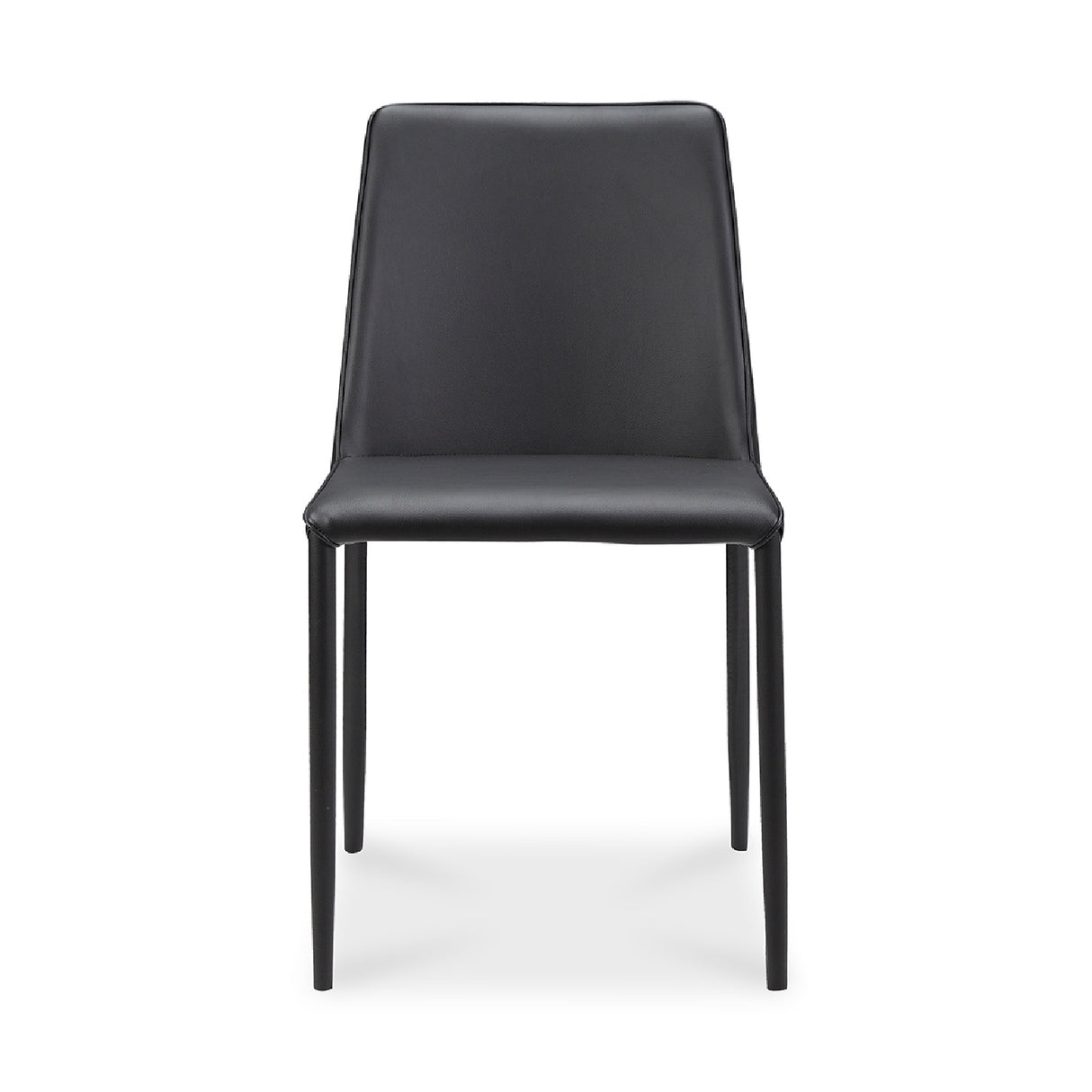 Modern European furniture - Minimalist Vegan Leather Dining Chairs (2) - www.oroa.com