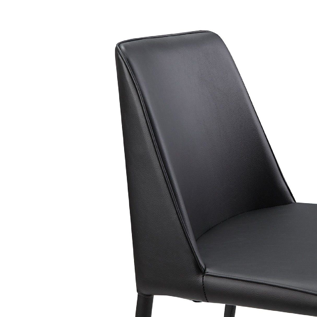 Modern European furniture - Minimalist Vegan Leather Dining Chairs (2) - www.oroa.com