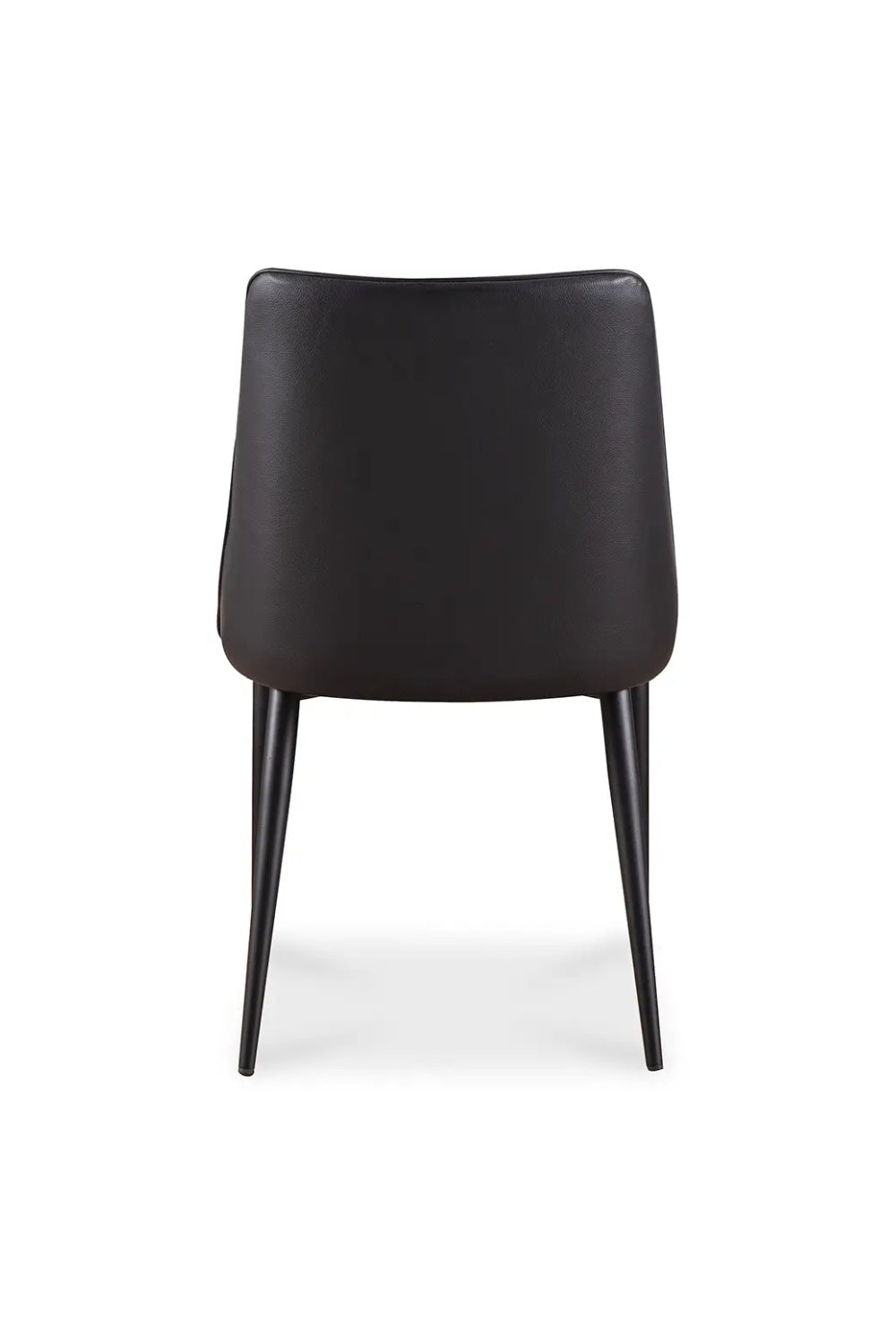 Modern European furniture - Black Vegan Leather Dining Chairs (2) - www.oroa.com
