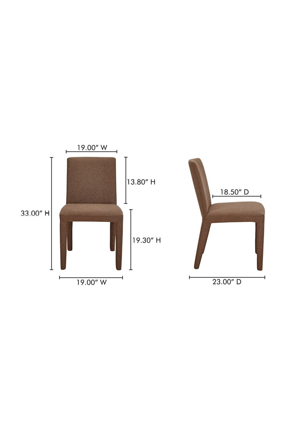 Modern European furniture - Fabric Upholstered Dining Chairs (2) - www.oroa.com
