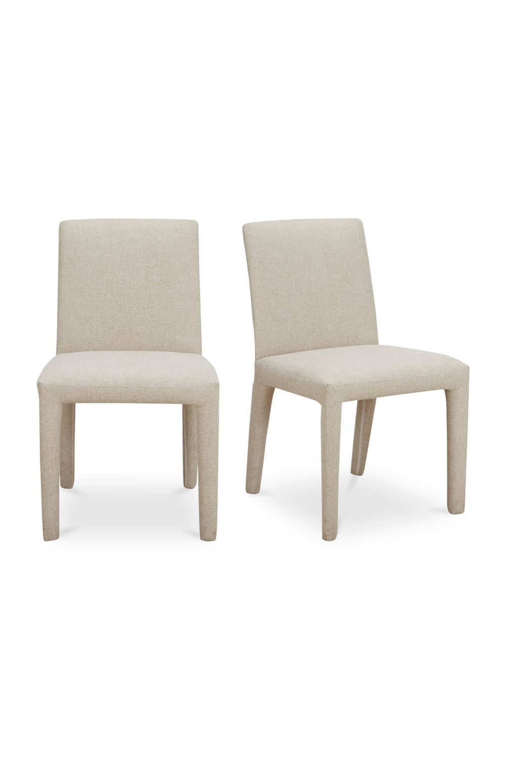 Modern European furniture - Fabric Upholstered Dining Chairs (2) - www.oroa.com