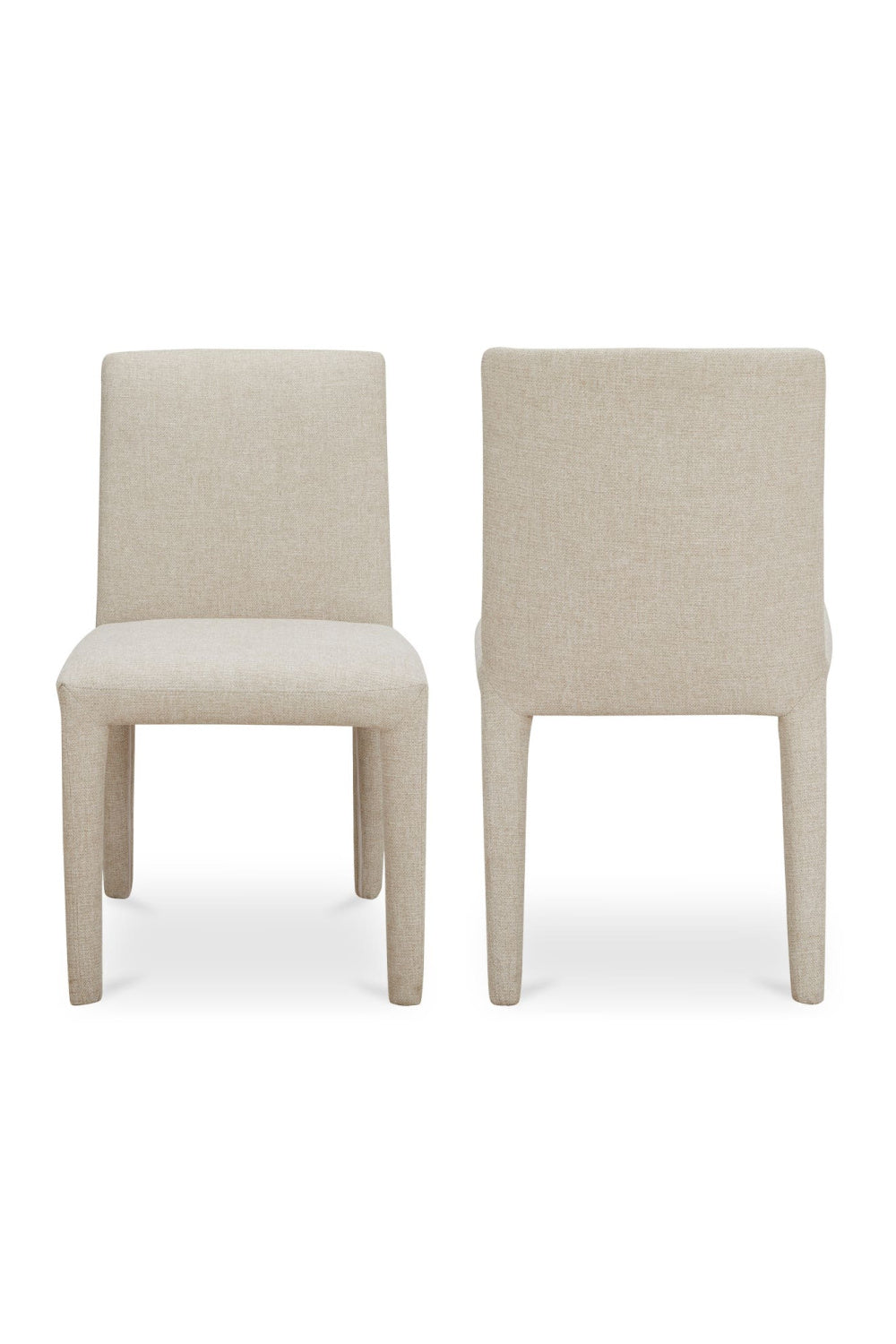 Modern European furniture - Fabric Upholstered Dining Chairs (2) - www.oroa.com