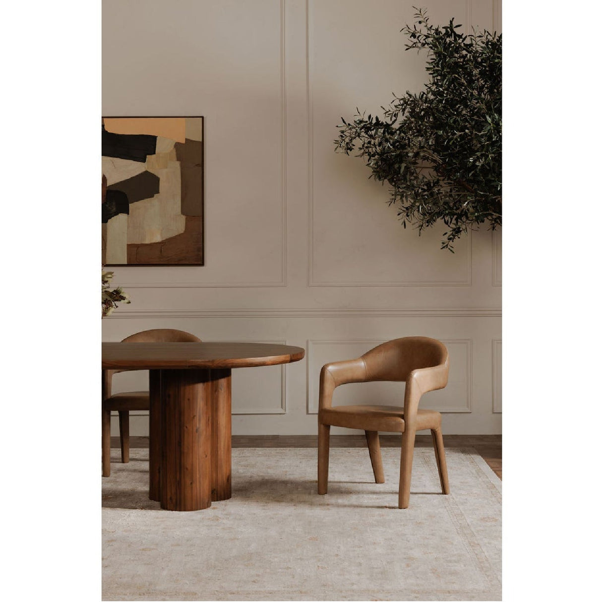 Modern European furniture - Upholstered Open-Back Dining Chair - www.oroa.com