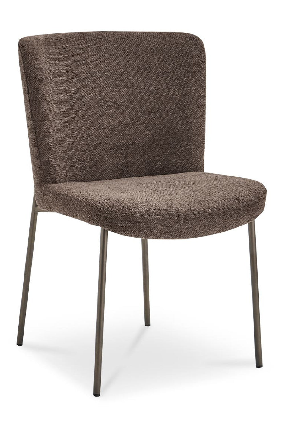 Modern European furniture - Blackened Bronze Frame Dining Chairs (2) - www.oroa.com