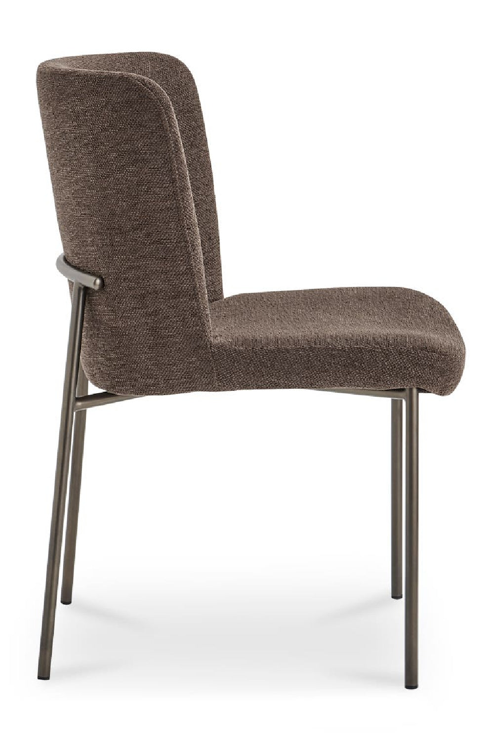 Modern European furniture - Blackened Bronze Frame Dining Chairs (2) - www.oroa.com