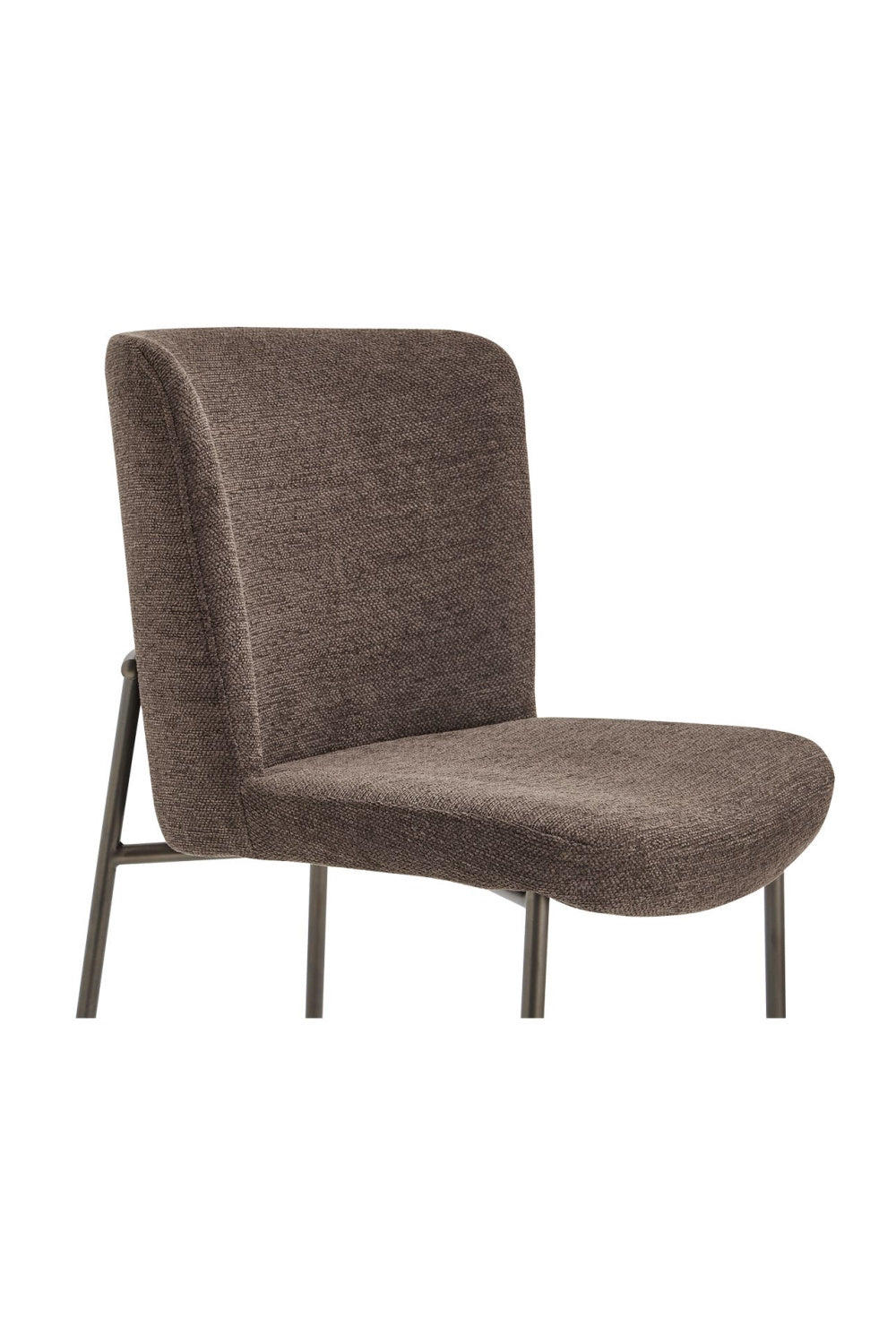 Modern European furniture - Blackened Bronze Frame Dining Chairs (2) - www.oroa.com