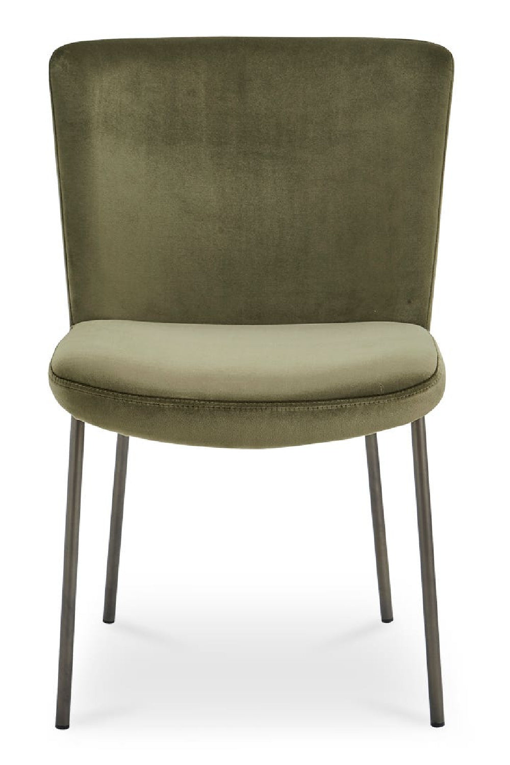 Modern European furniture - Blackened Bronze Frame Dining Chairs (2) - www.oroa.com