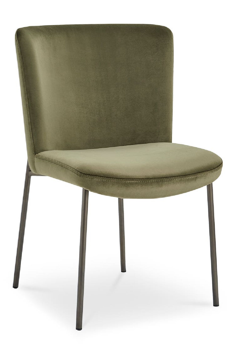 Modern European furniture - Blackened Bronze Frame Dining Chairs (2) - www.oroa.com