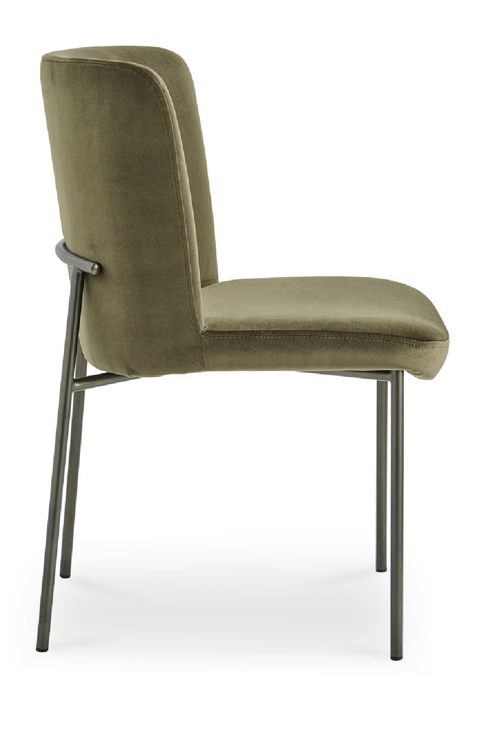 Modern European furniture - Blackened Bronze Frame Dining Chairs (2) - www.oroa.com