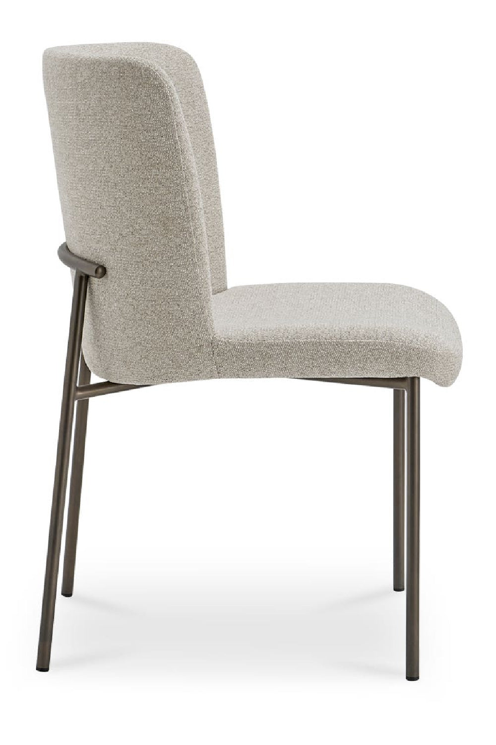Modern European furniture - Blackened Bronze Frame Dining Chairs (2) - www.oroa.com