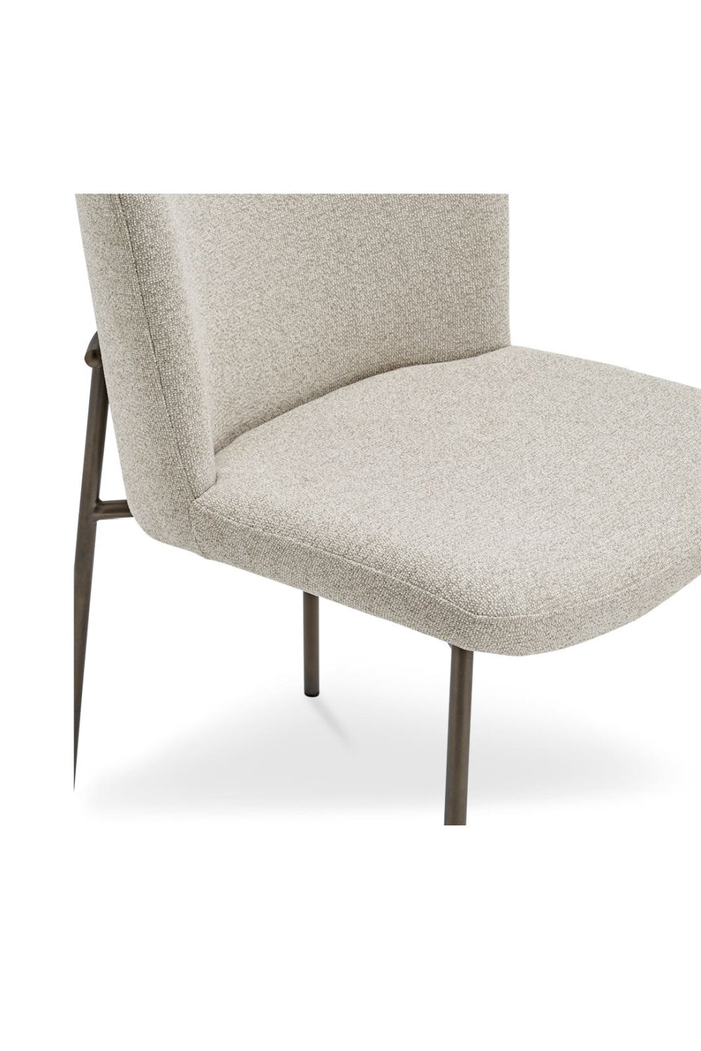 Modern European furniture - Blackened Bronze Frame Dining Chairs (2) - www.oroa.com