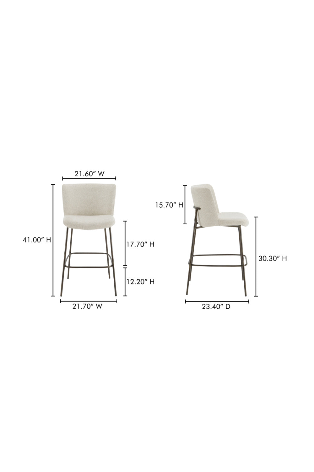 Modern European furniture - Thin Metal Frame Bar Stool - www.oroa.com