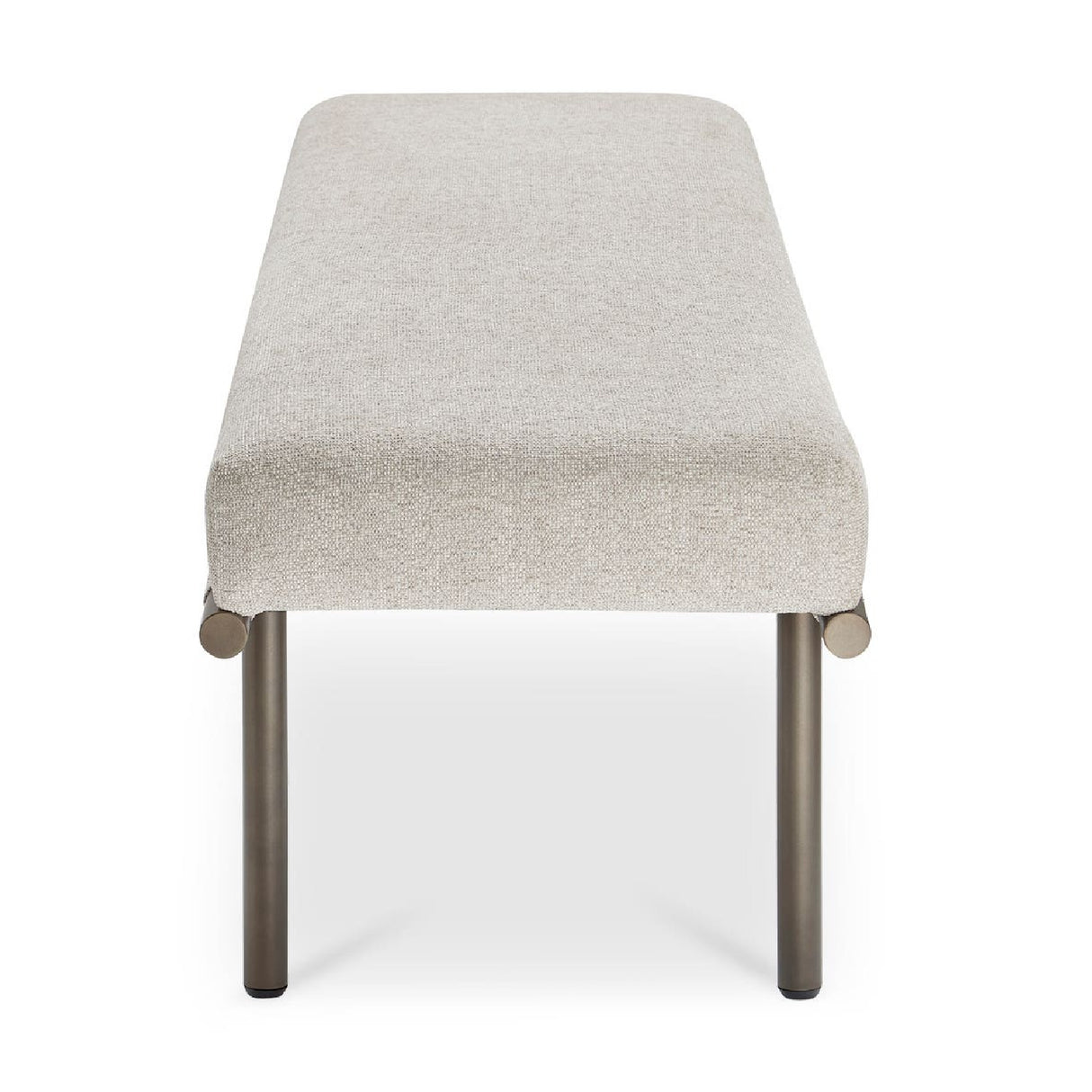 Modern European furniture - Beige Upholstered Dining Bench - www.oroa.com