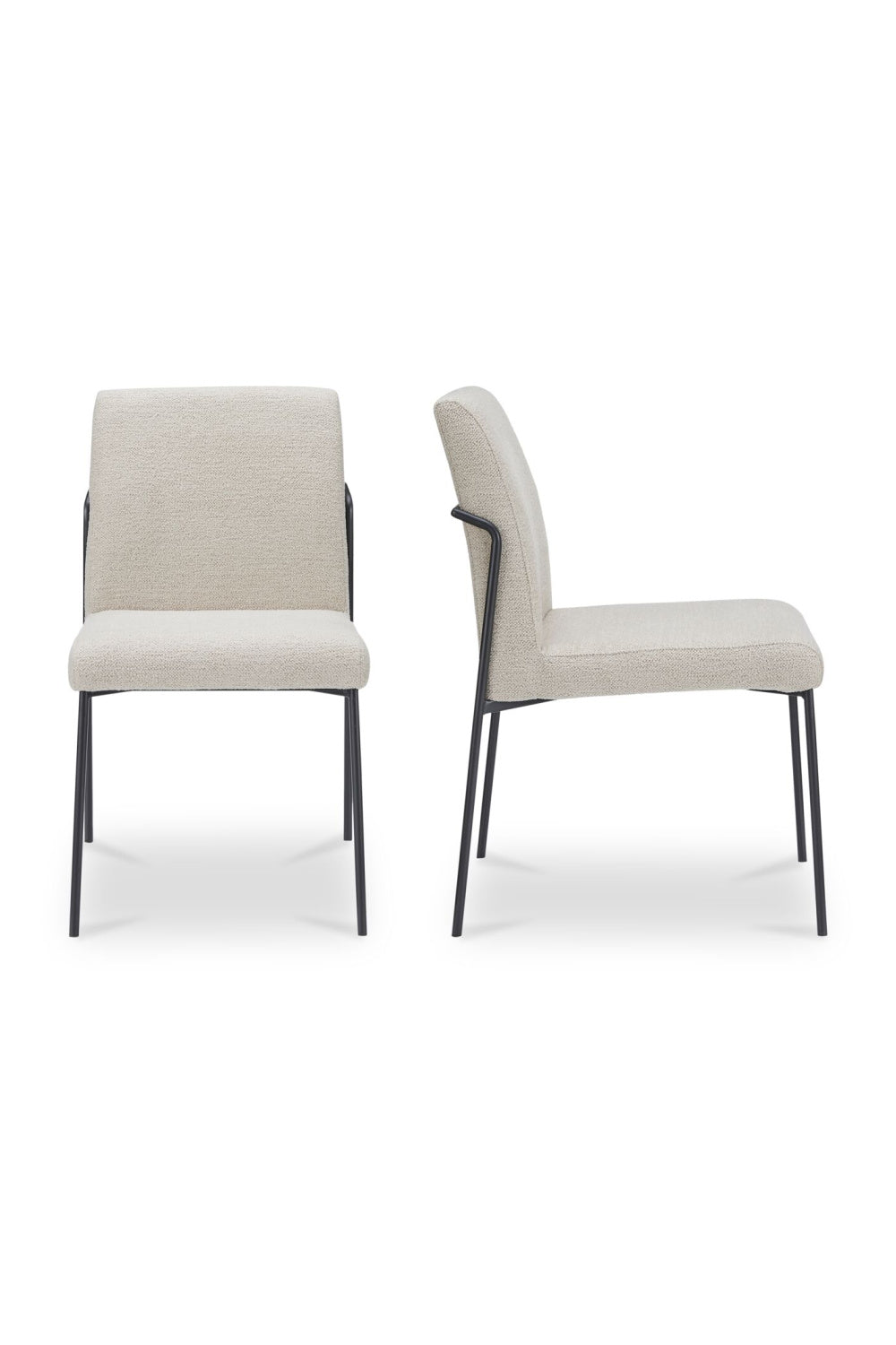 Modern European furniture - Minimalist Padded Dining Chairs (2) - www.oroa.com | Oroa.com