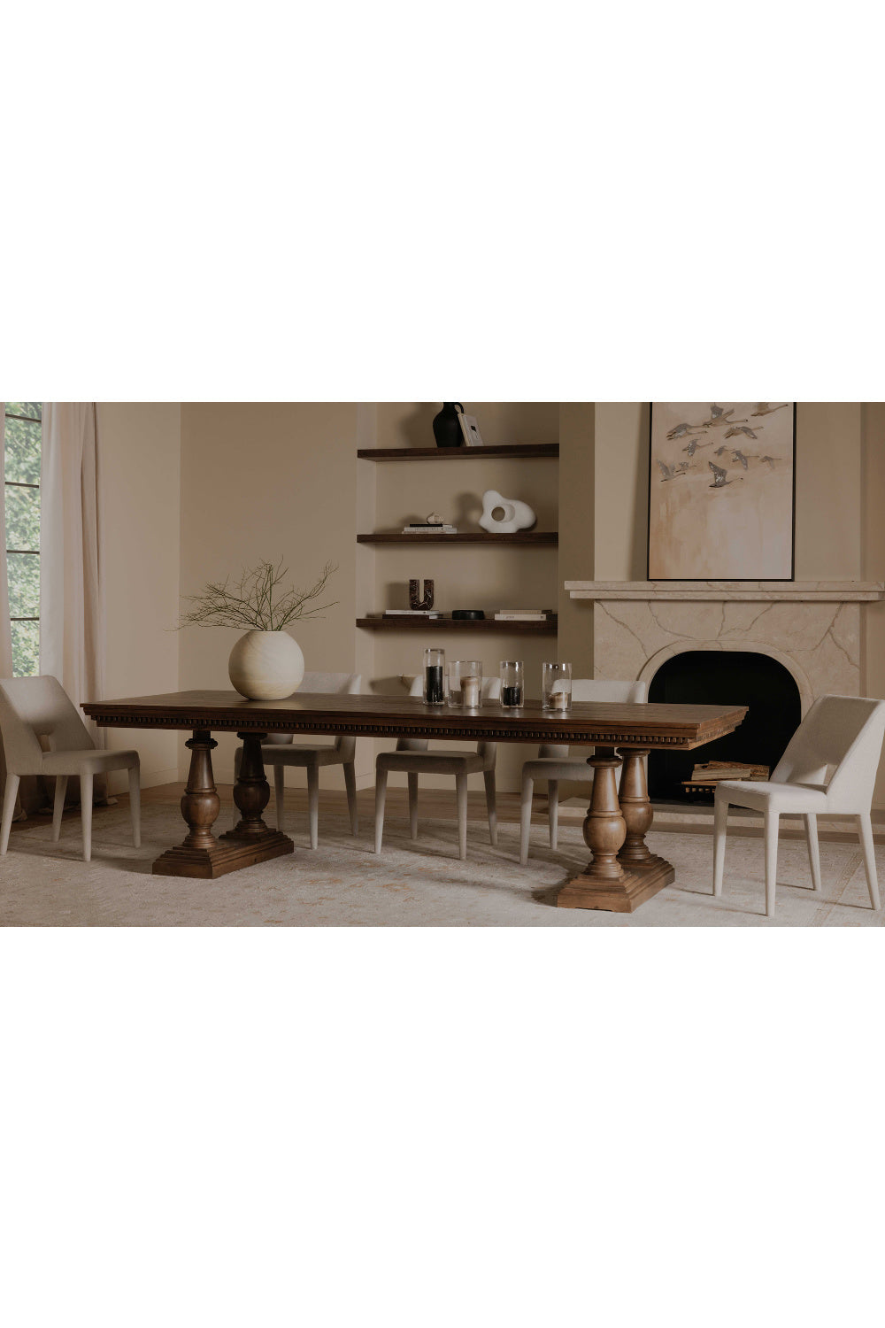 Modern European furniture - Carved Back Dining Chairs (2) - www.oroa.com