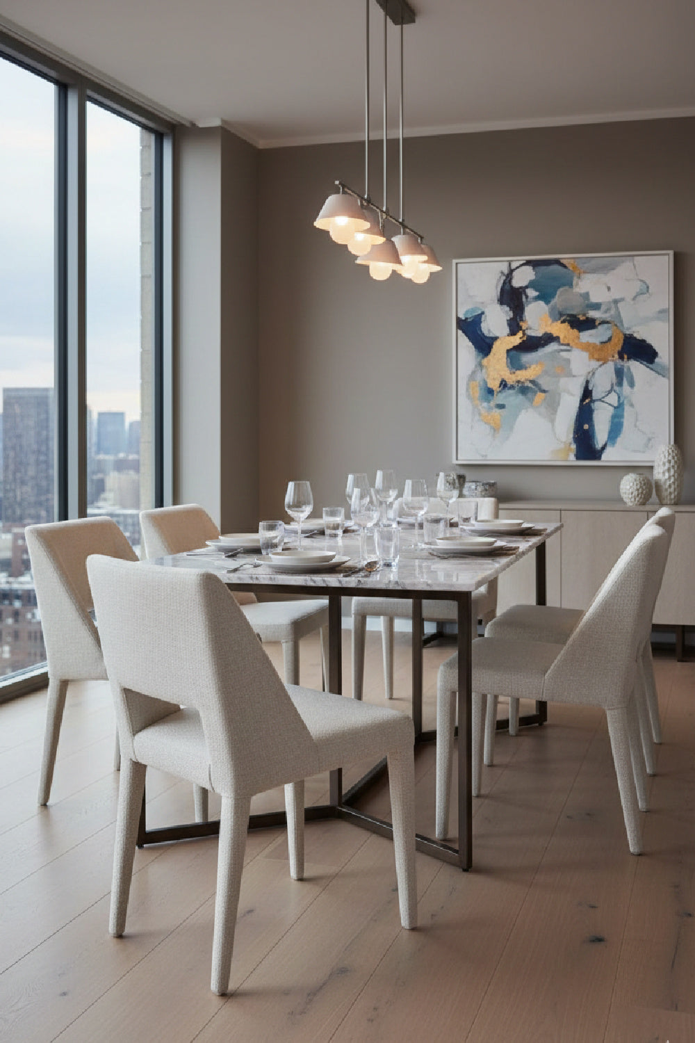 Modern European furniture - Carved Back Dining Chairs (2) - www.oroa.com