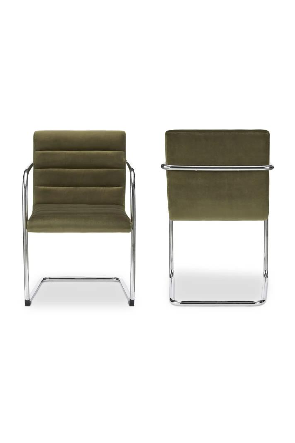 Modern European furniture - Channeled Cantilever Dining Chairs (2) - www.oroa.com