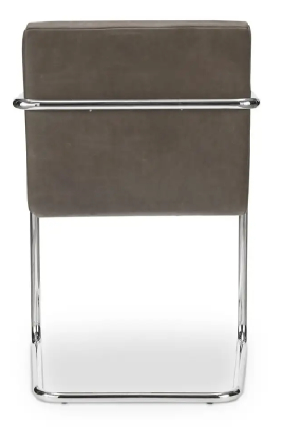 Modern European furniture - Cantilevered Brown Leather Dining Chairs (2) - www.oroa.com