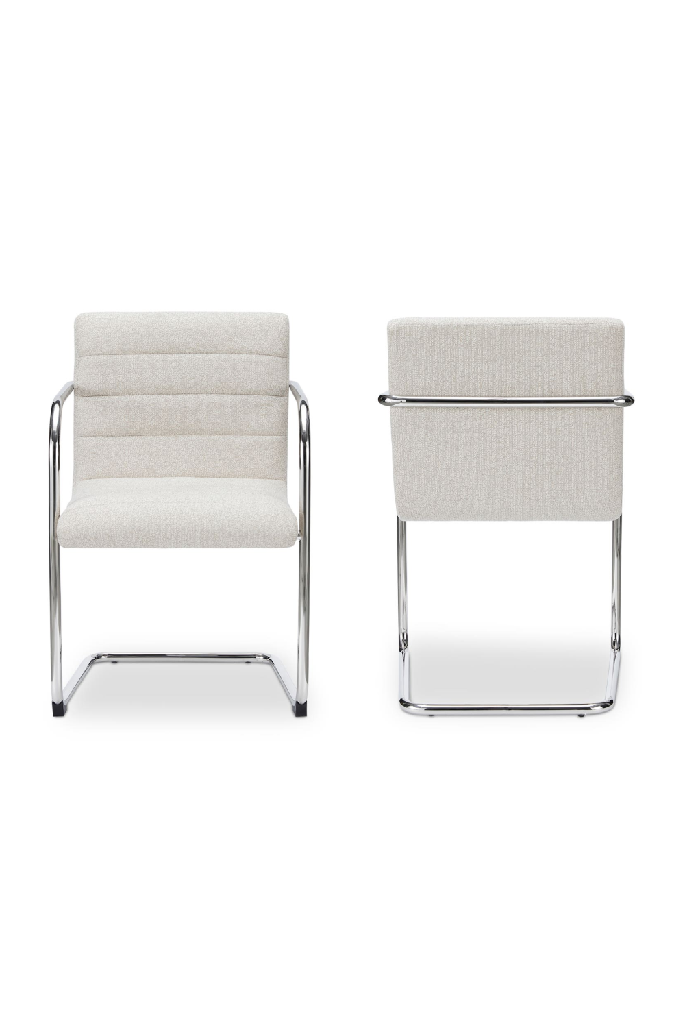 Modern European furniture - Channeled Cantilever Dining Chairs (2) - www.oroa.com