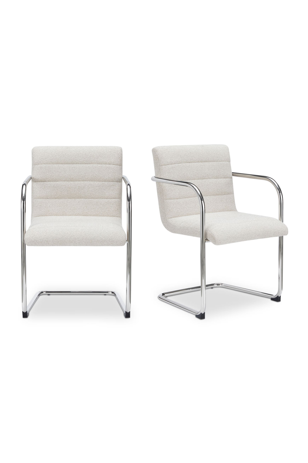 Modern European furniture - Channeled Cantilever Dining Chairs (2) - www.oroa.com