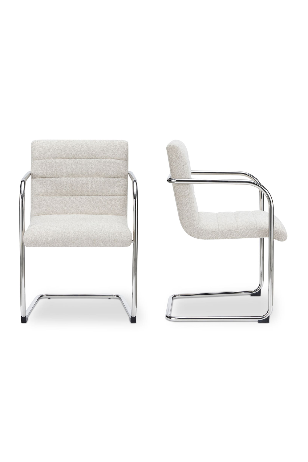 Modern European furniture - Channeled Cantilever Dining Chairs (2) - www.oroa.com