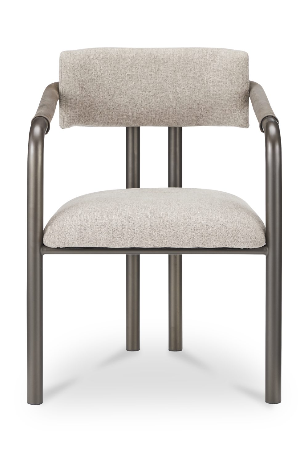 Modern European furniture - Brown Fabric Dining Chair - www.oroa.com