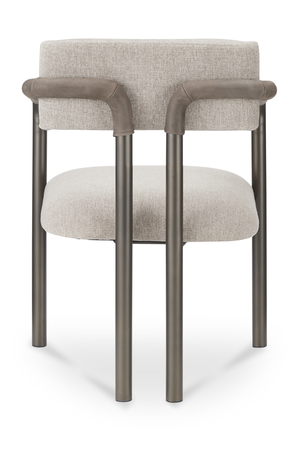 Modern European furniture - Brown Fabric Dining Chair - www.oroa.com