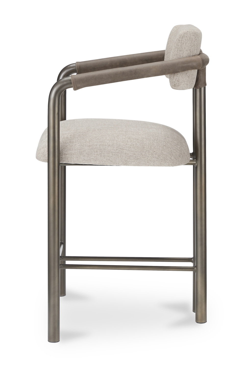 Modern European furniture - Brown Fabric Counter Stool - www.oroa.com