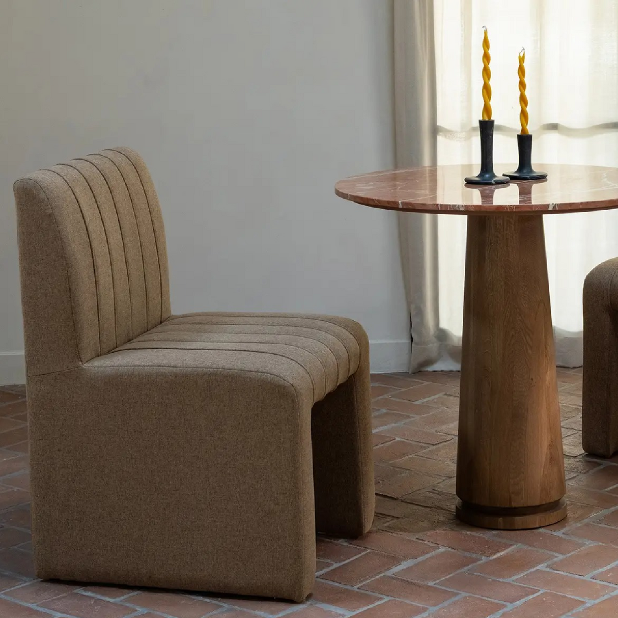 Modern European furniture - Channeled Dining Chair - www.oroa.com