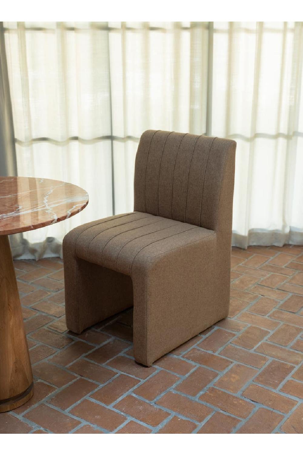 Modern European furniture - Channeled Dining Chair - www.oroa.com