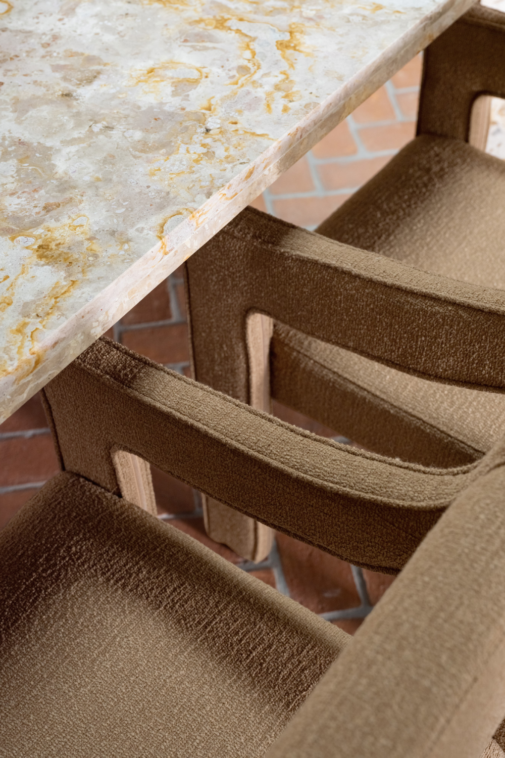 Modern European furniture - Upholstered Sloped-Arm Dining Chair - www.oroa.com