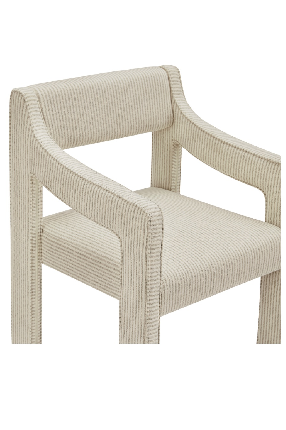 Upholstered Sloped-Arm Dining Chair | Novi Living Elise | Oroa.com