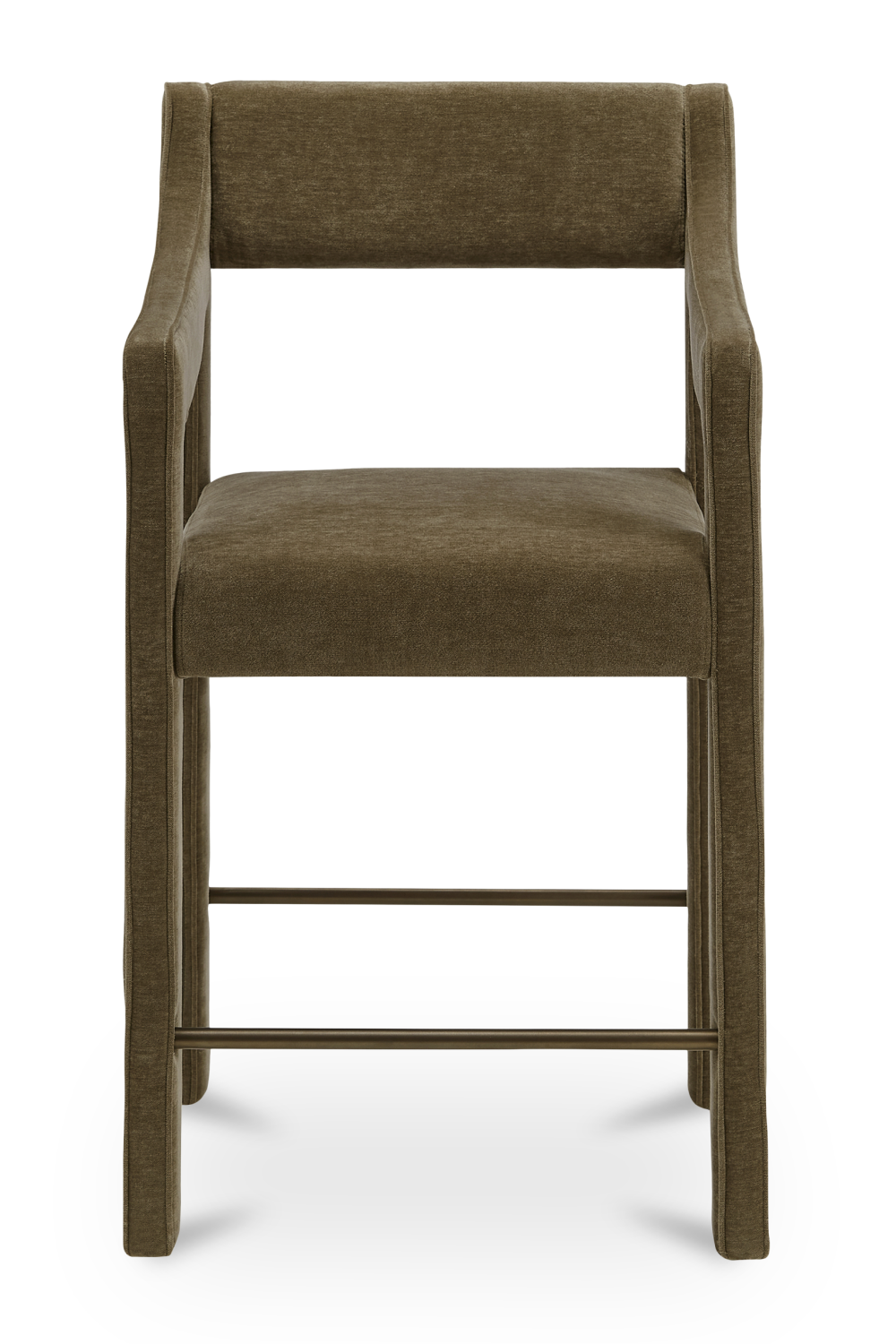 Upholstered Sloped-Arm Counter Stool | Oroa.com