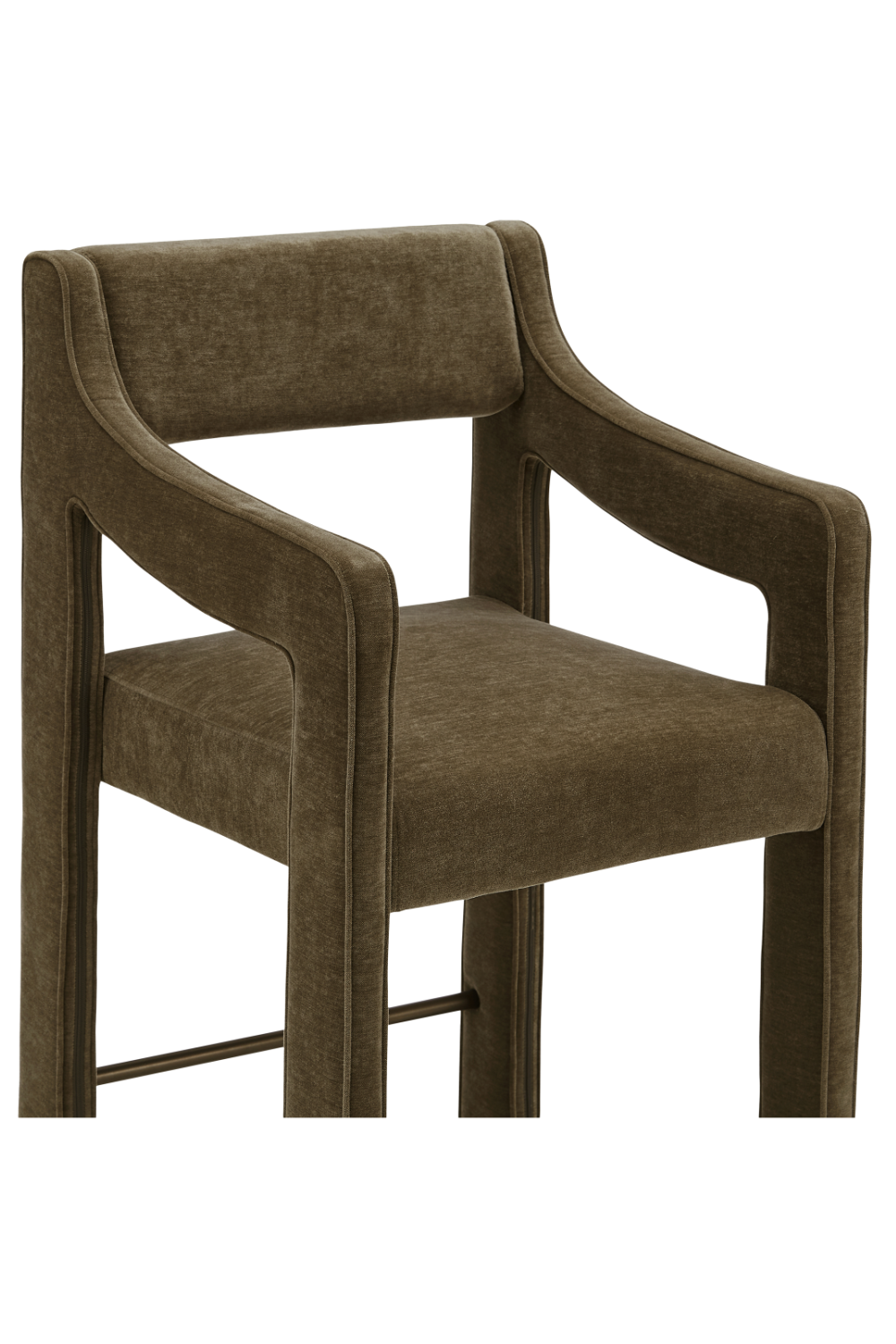 Upholstered Sloped-Arm Counter Stool | Oroa.com
