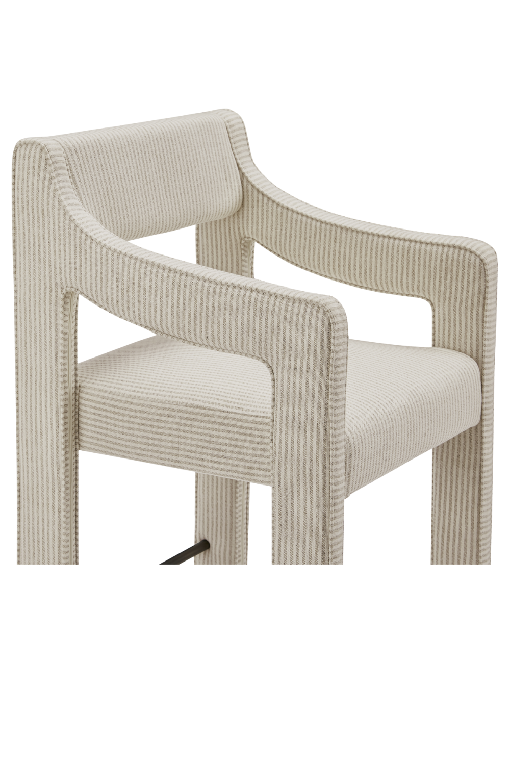 Upholstered Sloped-Arm Counter Stool | Oroa.com