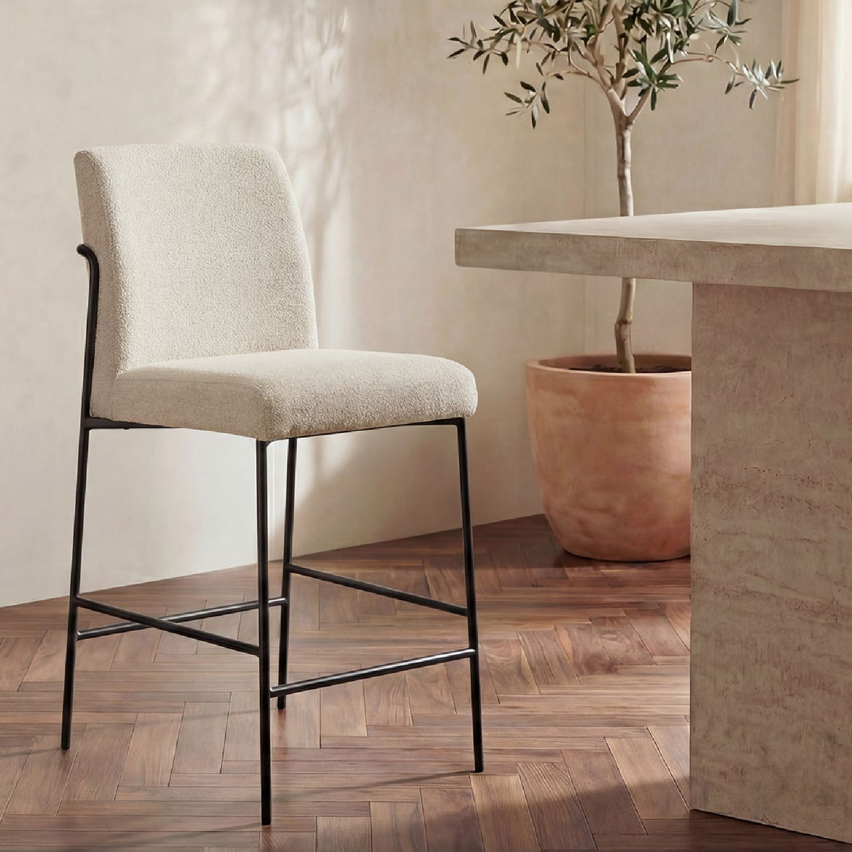 Upholstered Counter Stool | Novi Living Danny