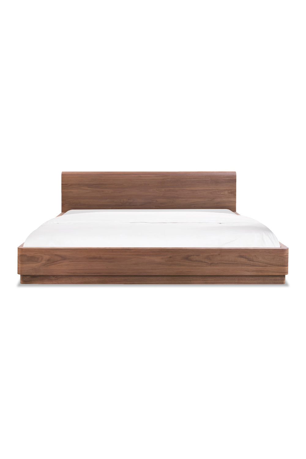 Modern European furniture - Walnut Veneer Bed - www.oroa.com
