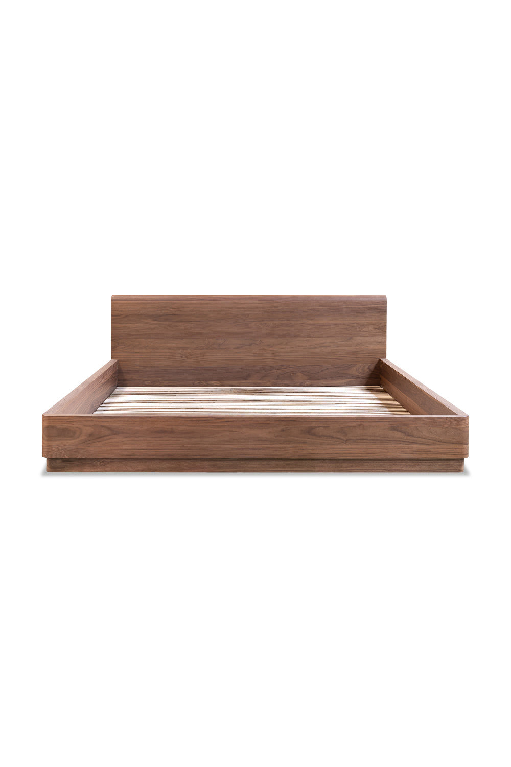 Modern European furniture - Walnut Veneer Bed - www.oroa.com