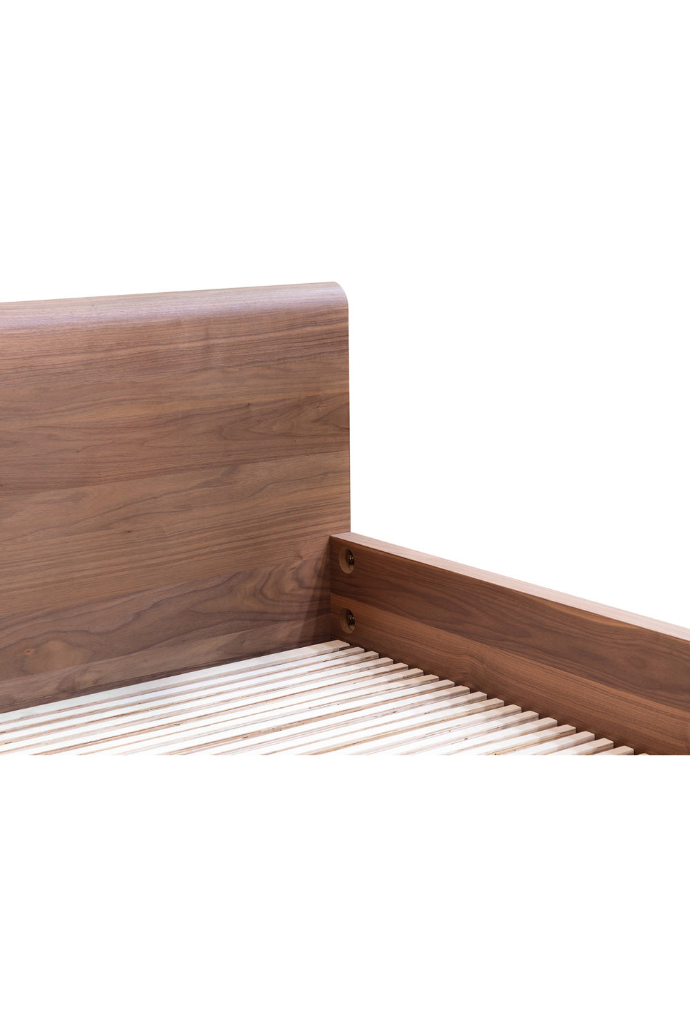 Modern European furniture - Walnut Veneer Bed - www.oroa.com