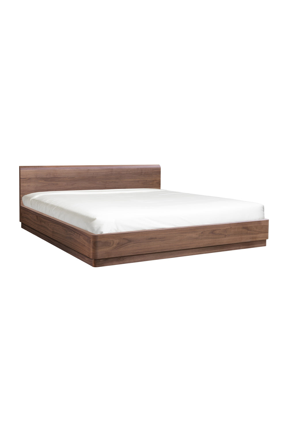 Modern European furniture - Walnut Veneer Bed - www.oroa.com