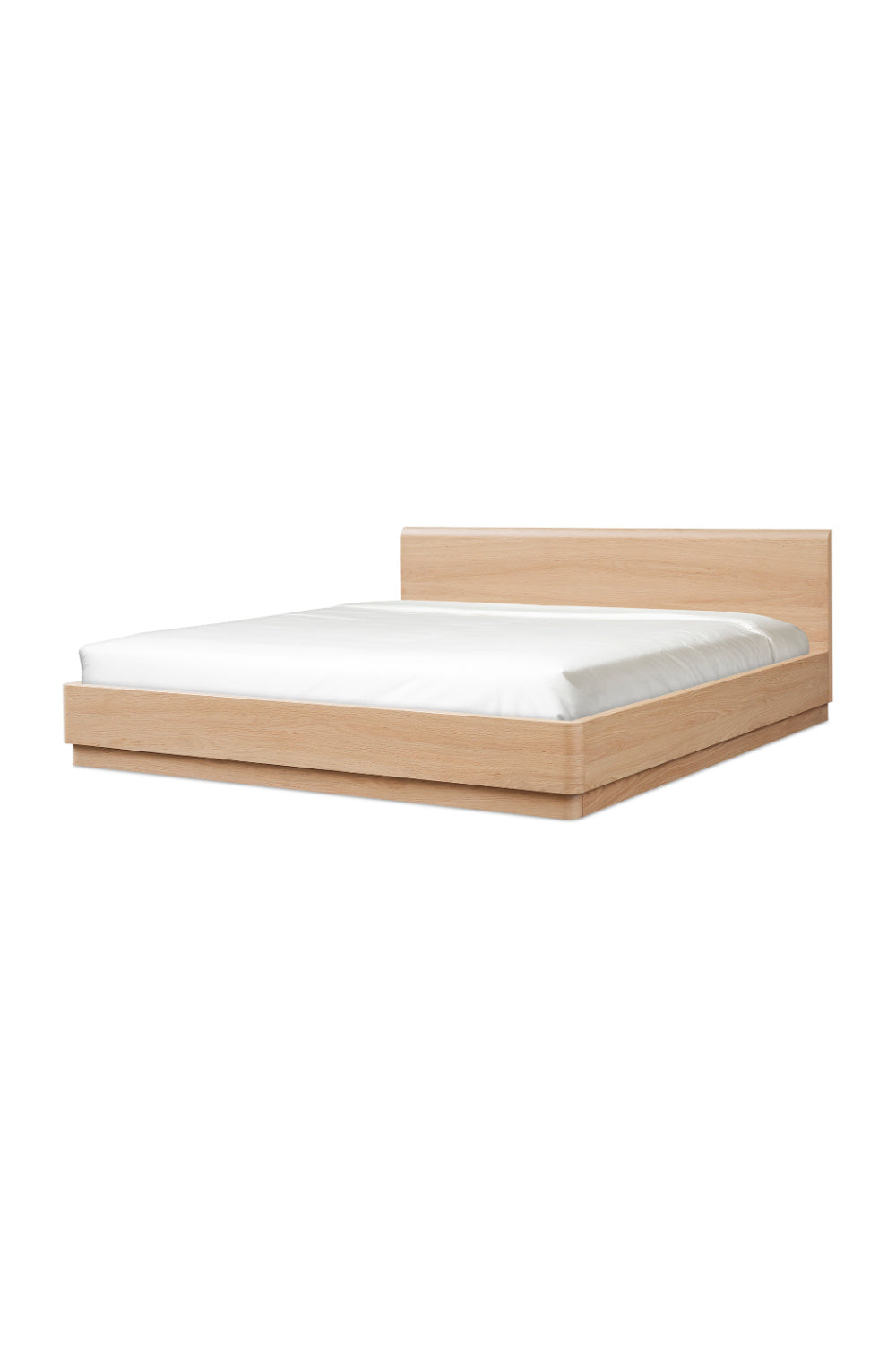 Modern European furniture - Light Oak Scandinavian Bed - www.oroa.com
