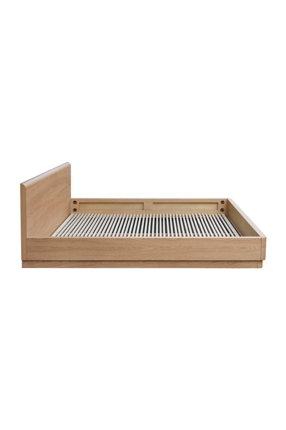 Modern European furniture - Light Oak Scandinavian Bed - www.oroa.com