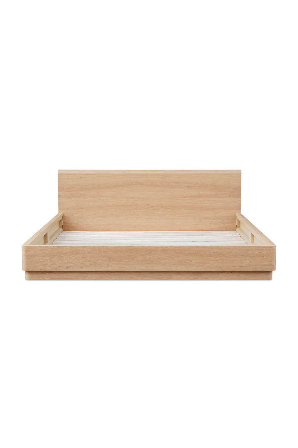 Modern European furniture - Light Oak Scandinavian Bed - www.oroa.com