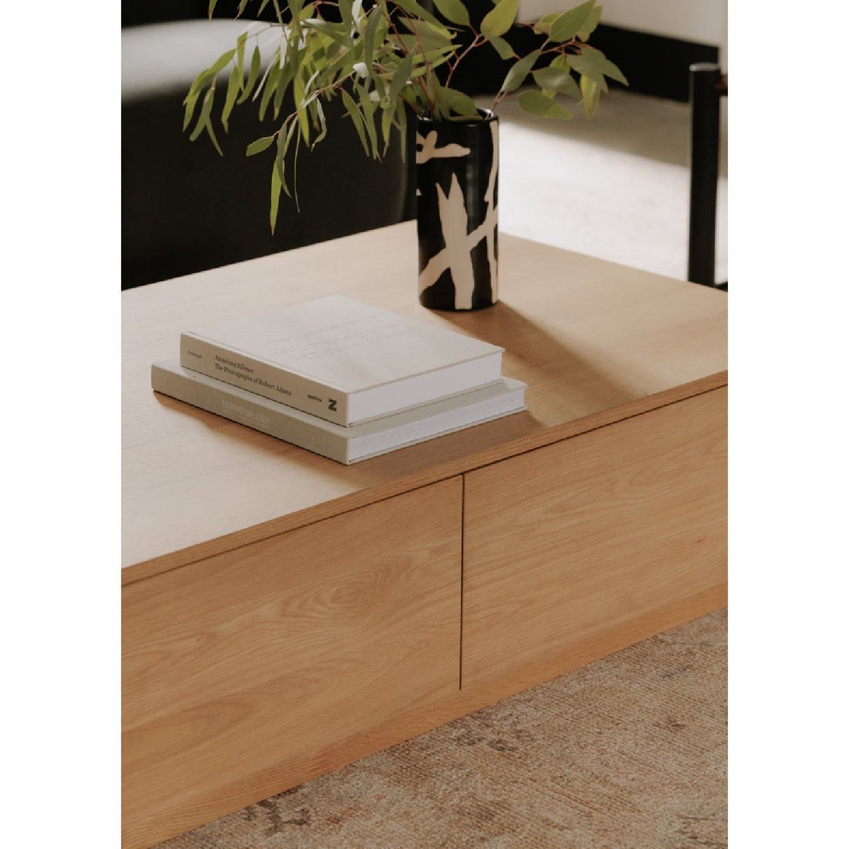 Modern European furniture - 2-Drawer Wooden Coffee Table - www.oroa.com