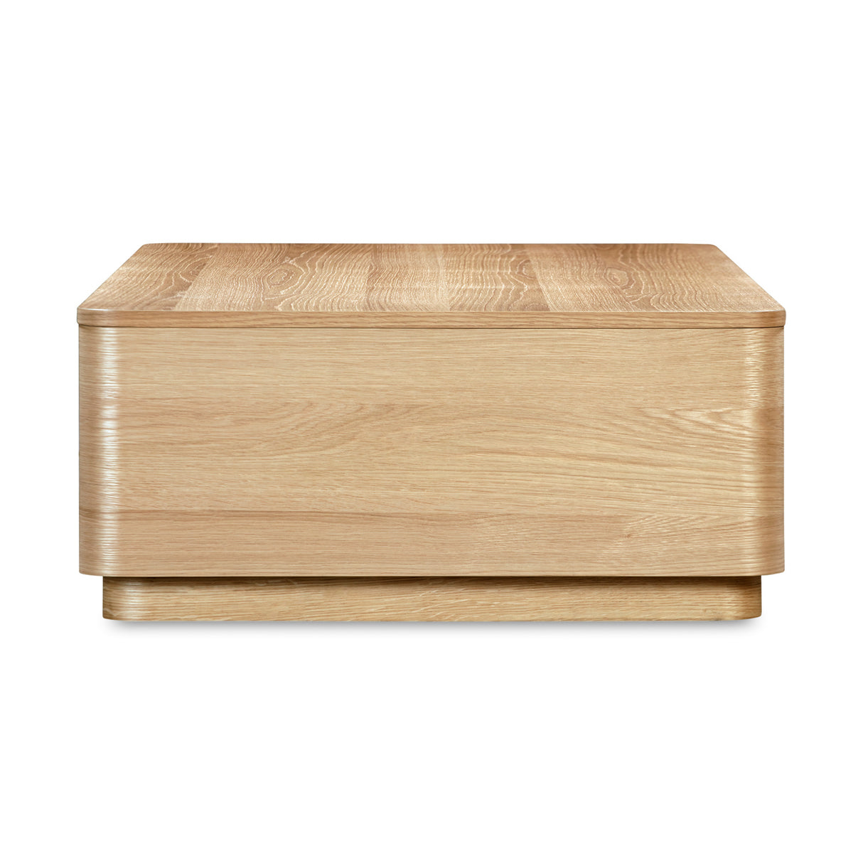2-Drawer Wooden Coffee Table | Novi Living Round Off | Oroa.com