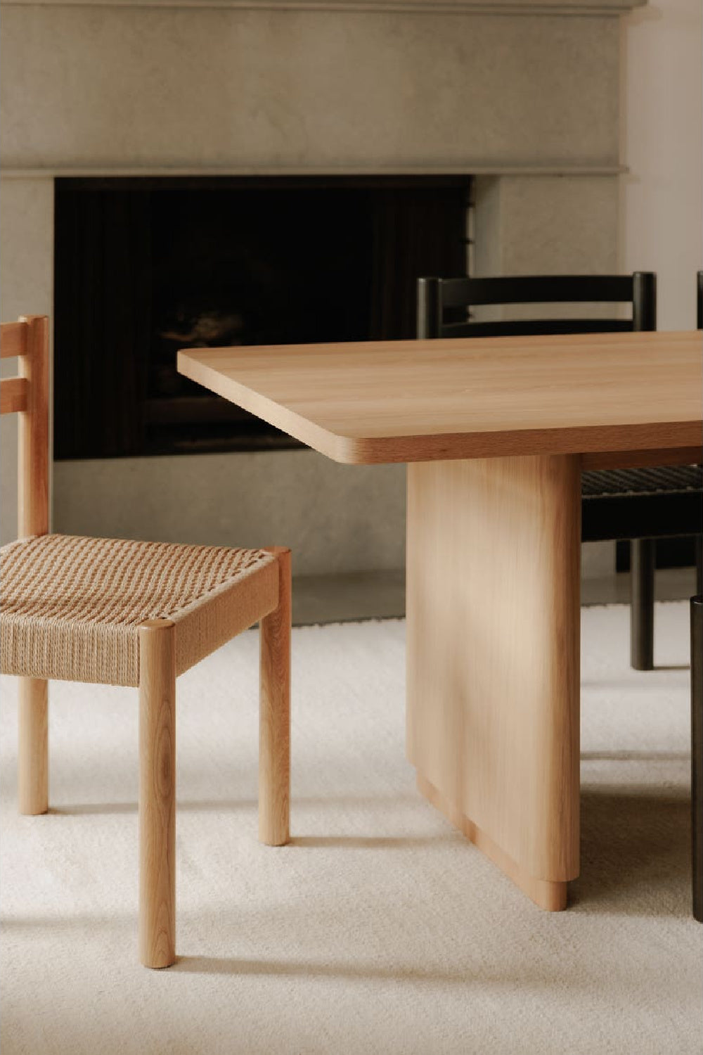 Modern European furniture - Rectangular Oak Dining Table - www.oroa.com
