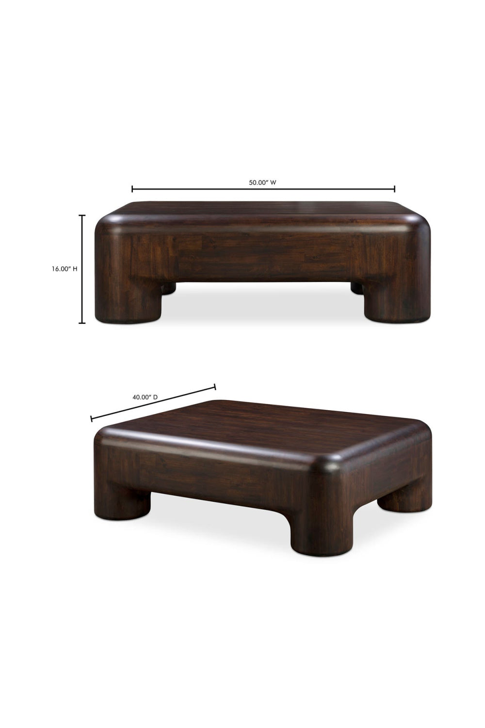 Brown Acacia Coffee Table | Novi Living Rowan | Oroa.com