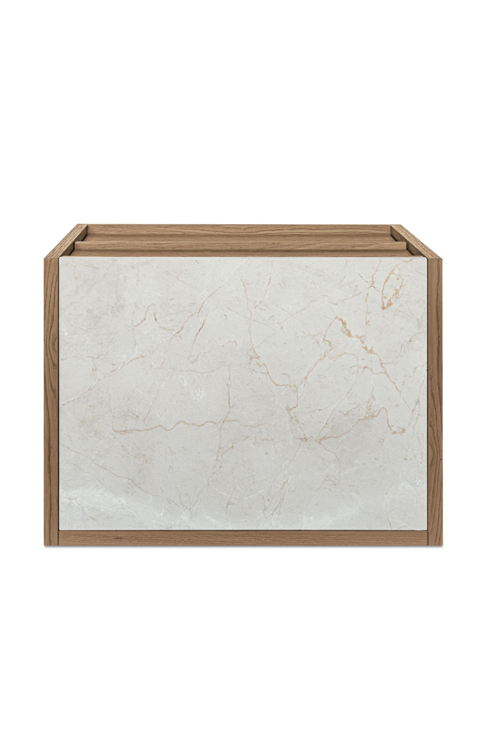 Modern European furniture - 2-Drawer Solid Oak Nightstand - www.oroa.com