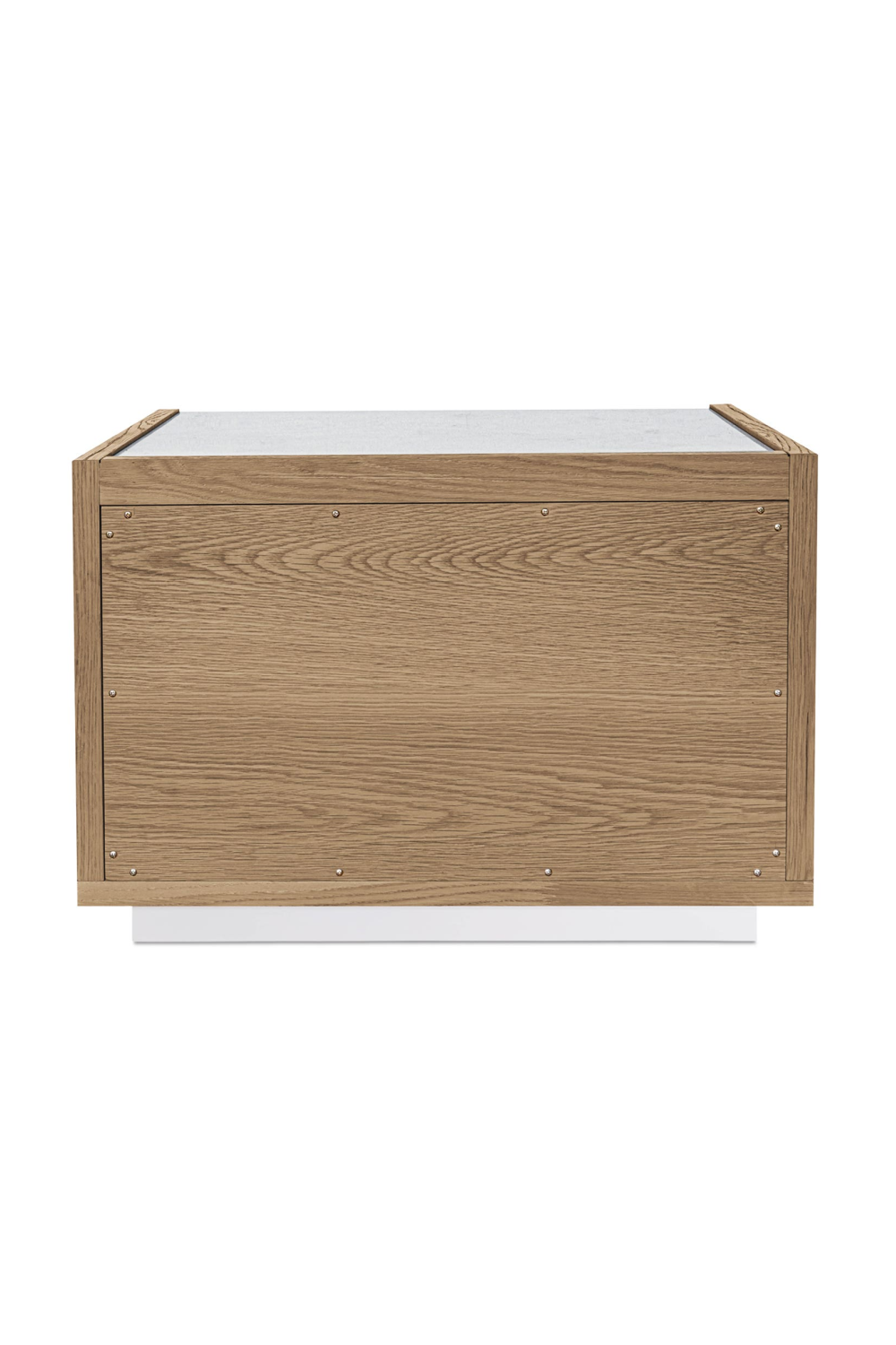 2-Drawer Solid Oak Nightstand | Novi Living Ashcroft | Oroa.com